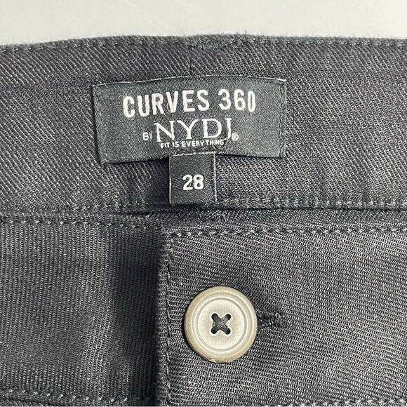 NWT NYDJ Curves 360 Wide Leg Linen Blend Pants Plus Size 28 Trouser - Picture 5 of 11